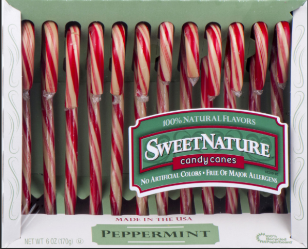 SPANGLER Sweet Nature 'Pepperminit' Candy Canes 12 Zuckerstangen 150 gr